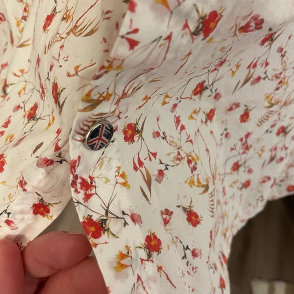 John Lennon English Laundry floral button down shirt xl - Picture 6 of 6